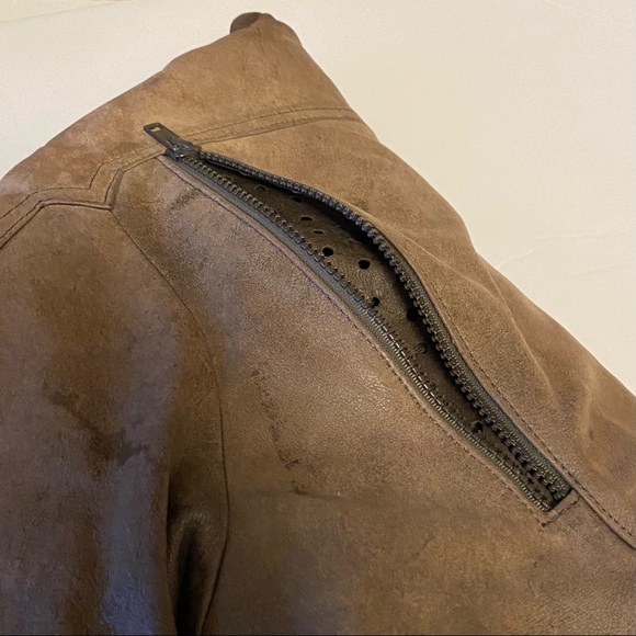 VINTAGE - LEATHER BOMBER JACKET - Picture 14 of 15